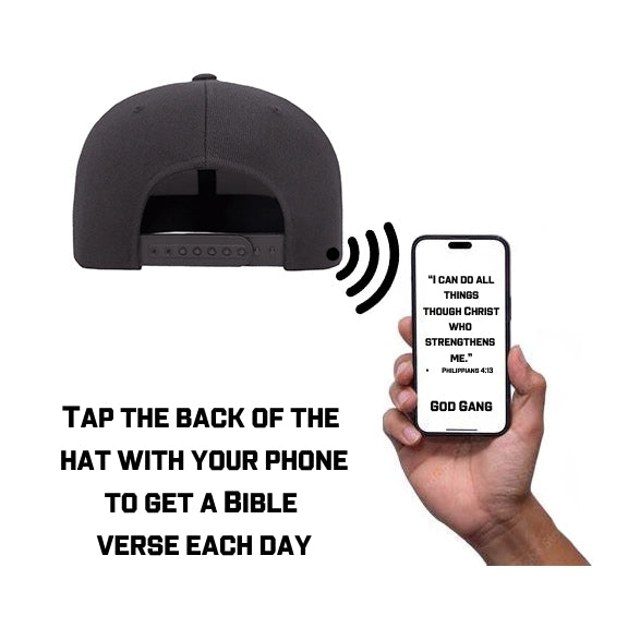 God Gang Daily Bible Verse Hat - Black